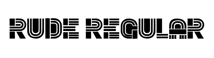 Rude Regular  フリーフォントのダウンロード