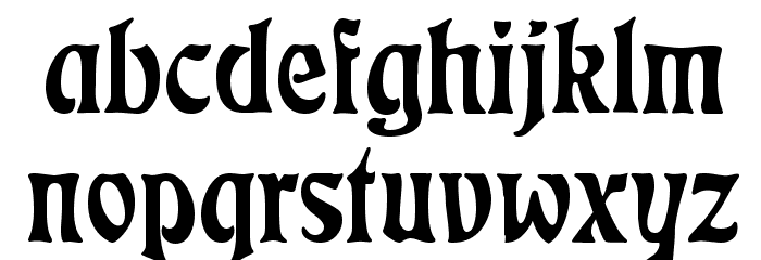 Rudelsberg Alternate Font LOWERCASE