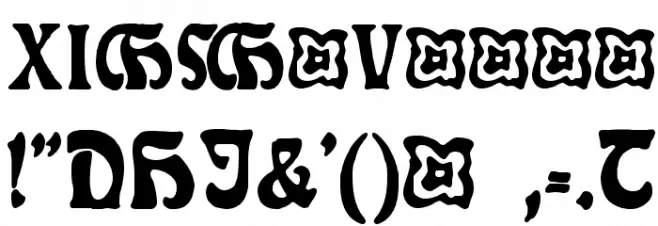 Rudelsberg-Initialen Font OTHER CHARS