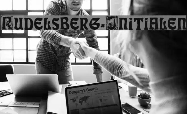 Rudelsberg-Initialen Font examples