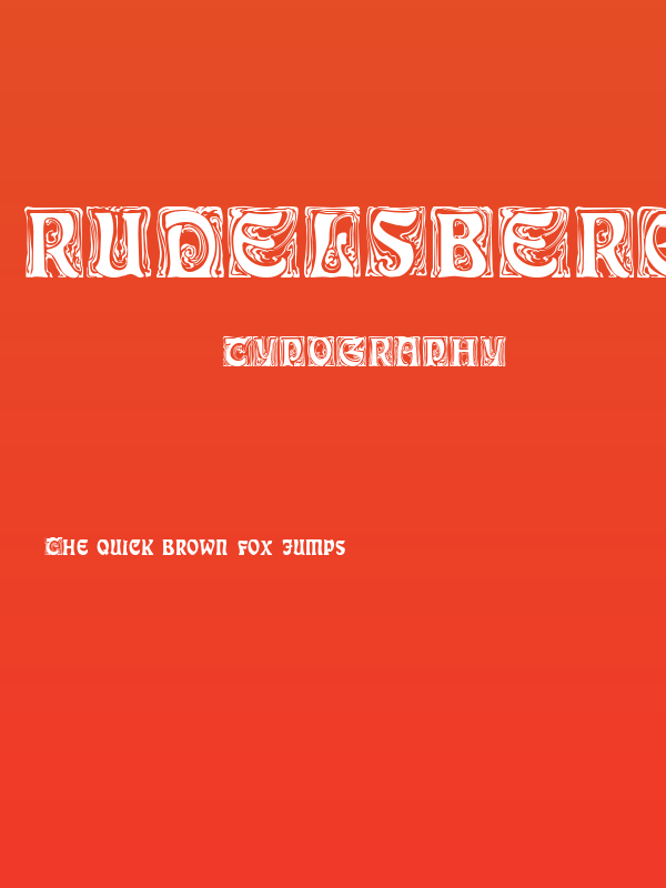 Rudelsberg-Initialen Poster