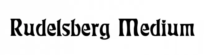 Rudelsberg Medium  تنزيل الخطوط