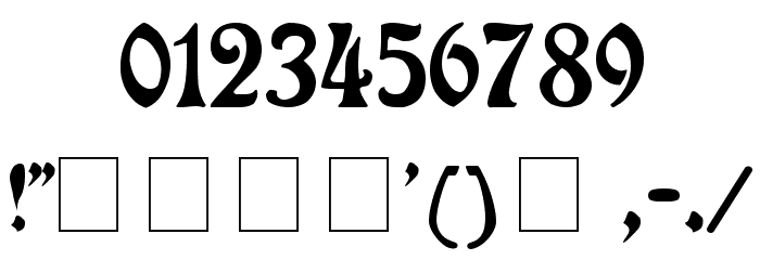 Rudelsberg Medium Font OTHER CHARS