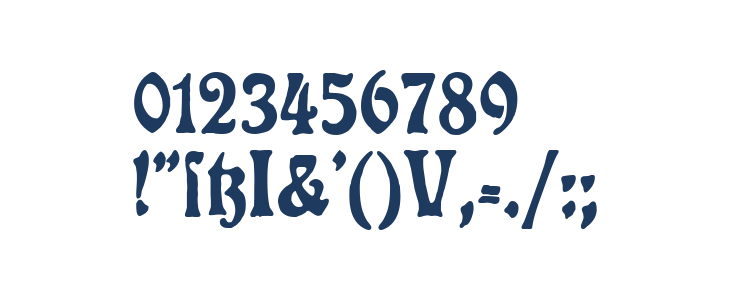 Rudelsberg-Plakatschrift Other Characters