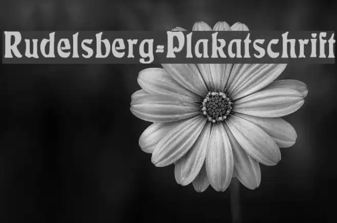 Rudelsberg-Plakatschrift Font examples