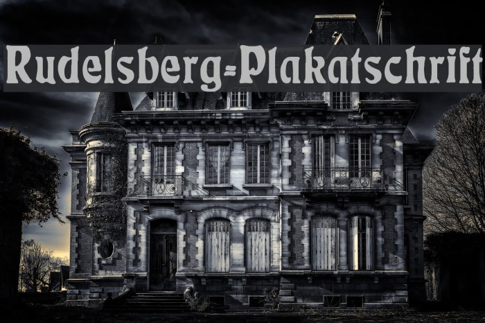 Rudelsberg-Plakatschrift Example 2
