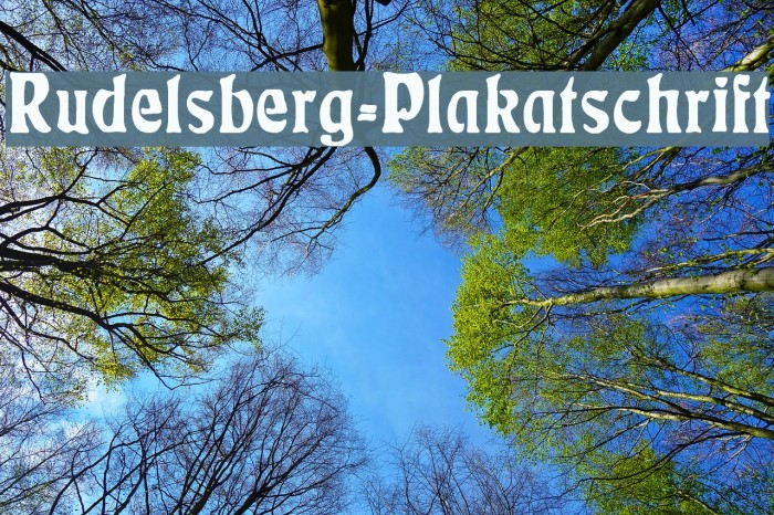 Rudelsberg-Plakatschrift Example 3