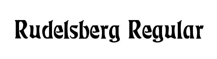 Rudelsberg Regular  免费字体下载
