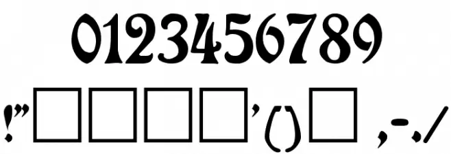 Rudelsberg Regular Font OTHER CHARS