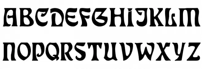 Rudelsberg Regular Шрифта ВЕРХНИЙ