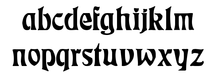 Rudelsberg Regular Font LOWERCASE