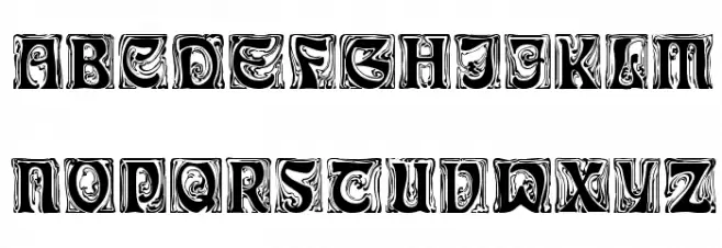 Rudelsberg-Schmuck Шрифта ВЕРХНИЙ