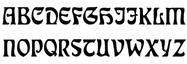 Rudelsberg-Titel Schriftart Groß