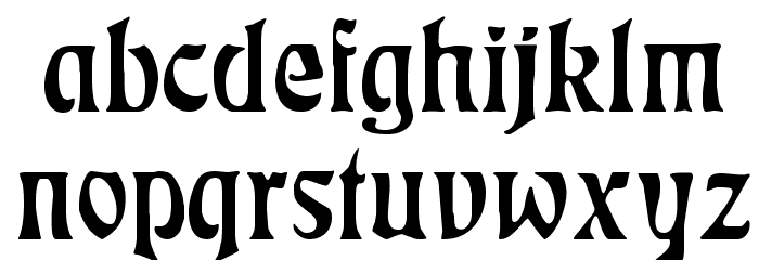 Rudelsberg-Titel Font LOWERCASE