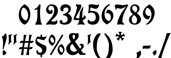 Rudelsberg Font OTHER CHARS