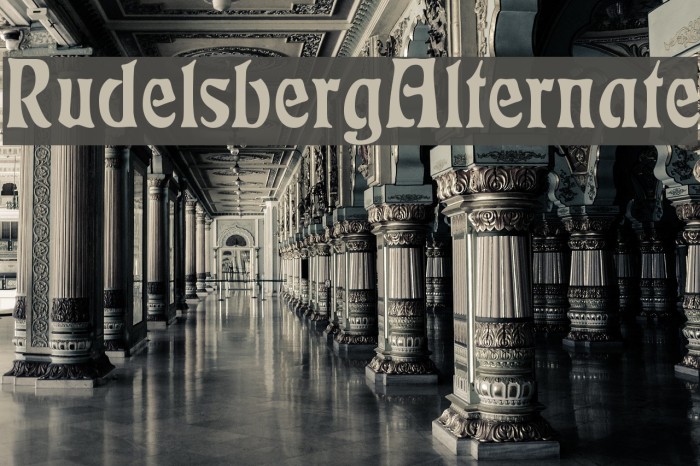 RudelsbergAlternate Font examples