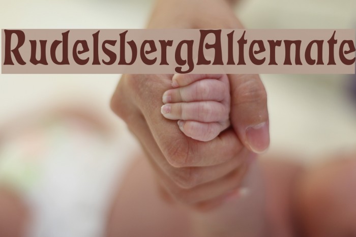 RudelsbergAlternate Font examples