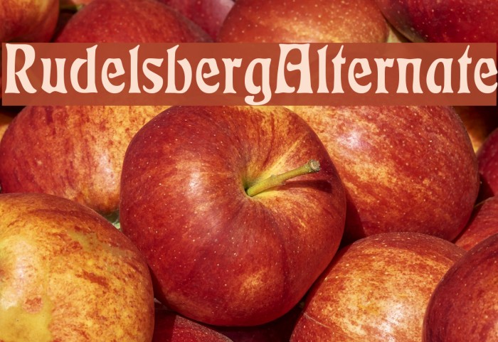 RudelsbergAlternate Font examples