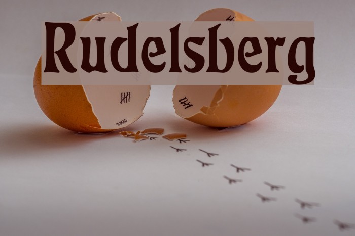 Rudelsberg Font examples