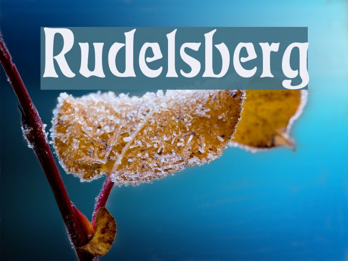 Rudelsberg Font examples