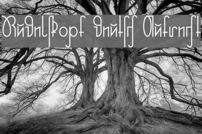 Rudelskopf deutsch Aufrecht Font examples