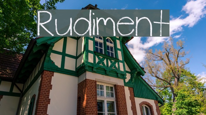 Rudiment Font examples