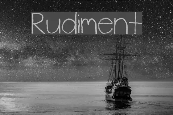Rudiment Font examples