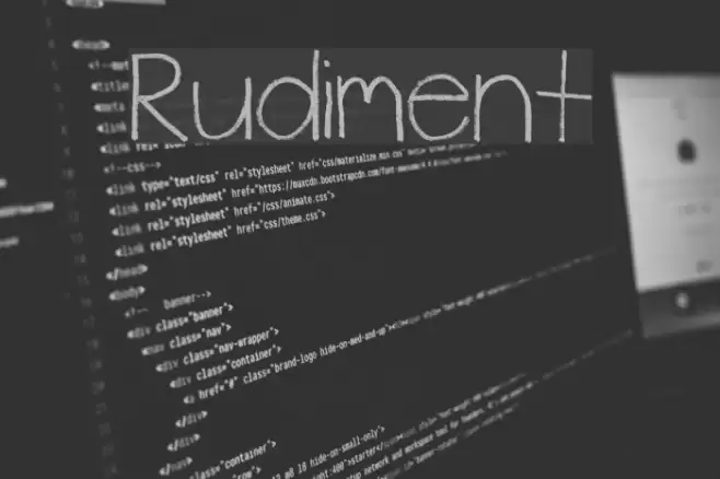 Rudiment Font examples