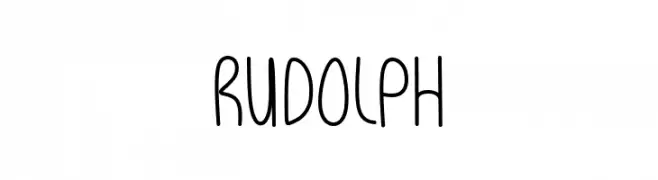 Rudolph  Скачать бесплатные шрифты