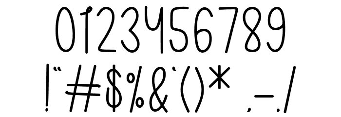 RudolphRegular Font OTHER CHARS