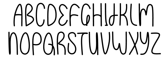RudolphRegular Font LOWERCASE