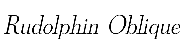 Rudolphin Oblique Font