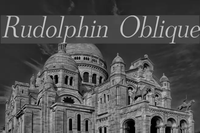 Rudolphin Oblique Font examples