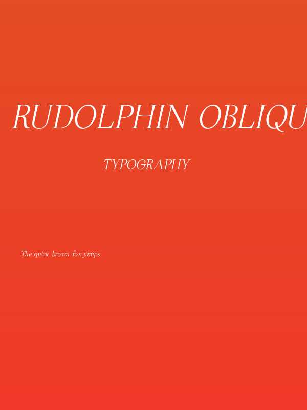 Rudolphin Oblique Poster