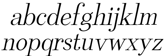 Rudolphin Oblique Font LOWERCASE