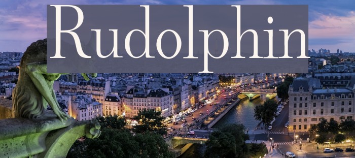 Rudolphin Font examples