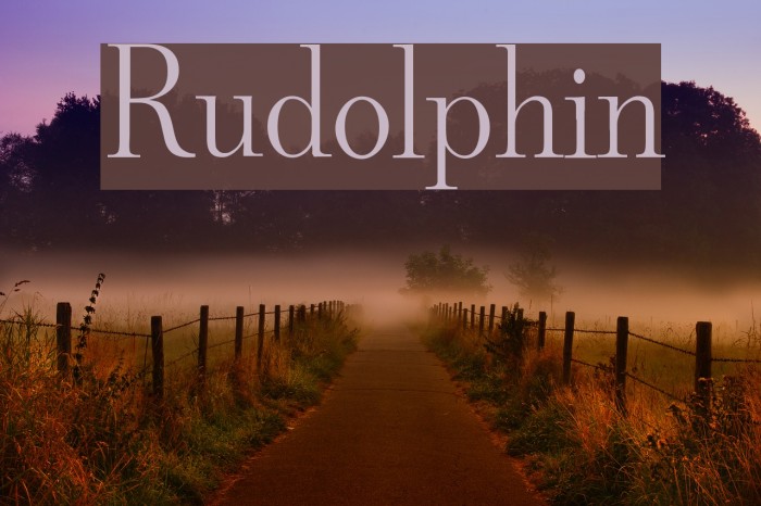 Rudolphin Font examples