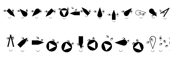 RuebenNosesFour Font LOWERCASE