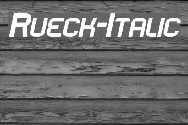 Rueck-Italic  examples