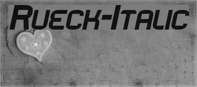 Rueck-Italic  examples