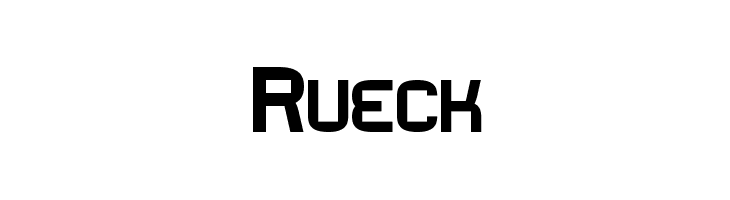 Rueck Font