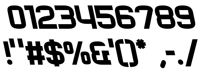 RueckLeft Font OTHER CHARS