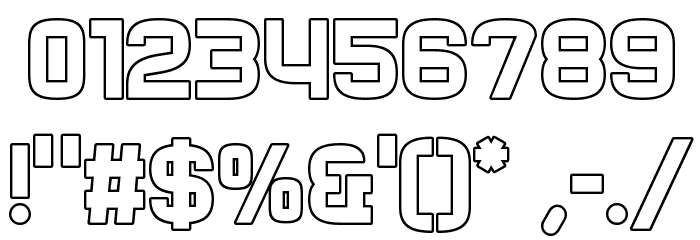 RueckLicht Font OTHER CHARS