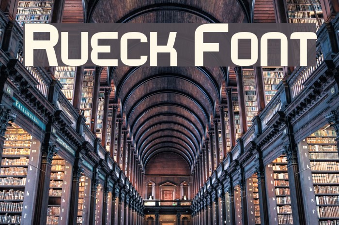 Rueck Font examples