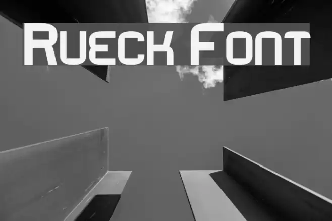 Rueck Font examples
