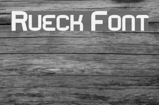 Rueck Font examples