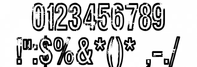 Rueckwarzsalto Font OTHER CHARS