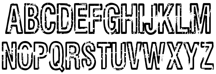 Rueckwarzsalto Font LOWERCASE