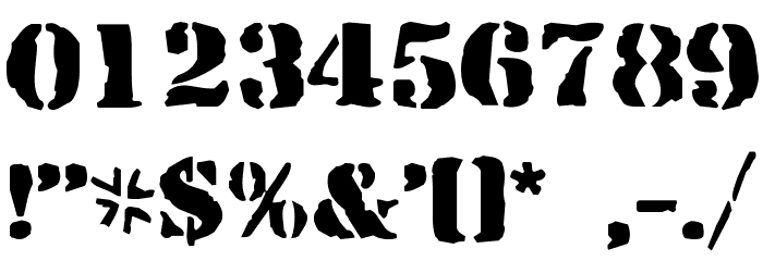 RufCrate Normal Font OTHER CHARS