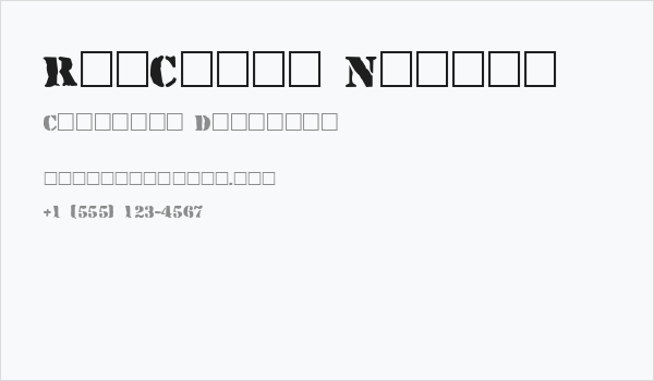 RufCrate Normal Business Card